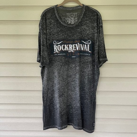 Rock Revival Other - Rock Revival Gray Acid Wash Short Sleeve T-Shirt